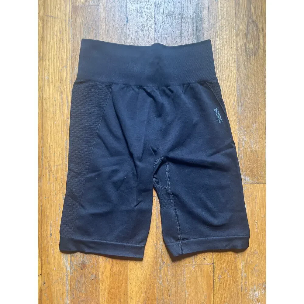 GYMSHARK FLEX CYCLING SHORTS-BLACK-IN GREAT CONDITION! SIZE SMALL